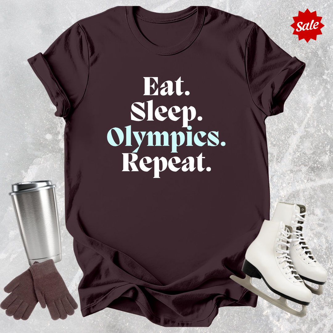 Eat Sleep Olympics Repeat T-Shirt