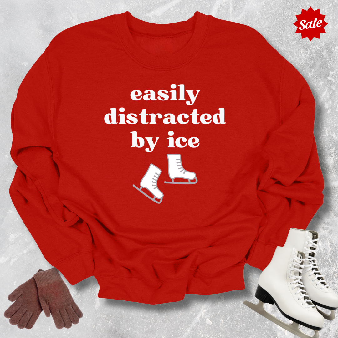 Easily Distracted by Ice Kids Sweatshirt