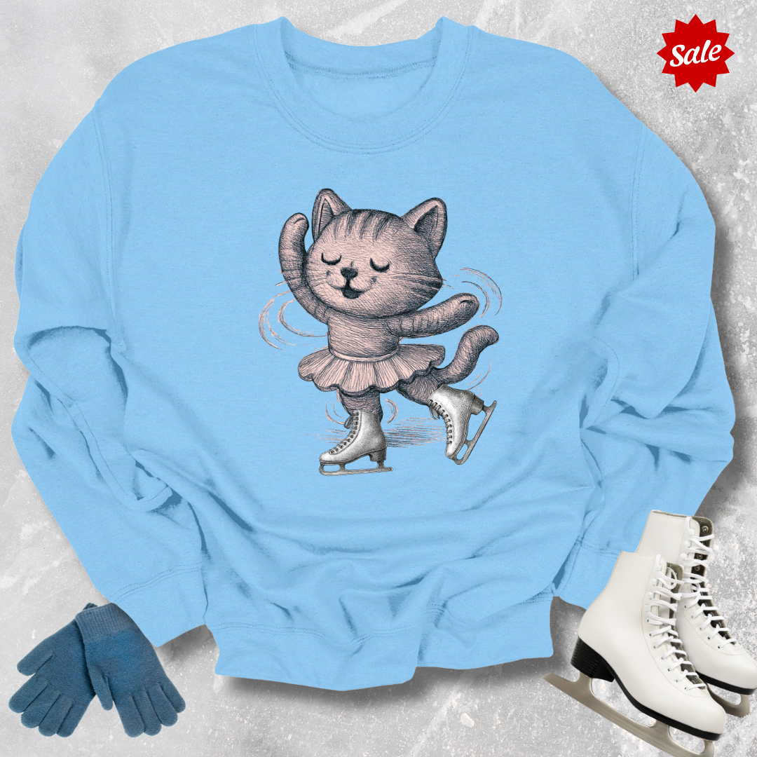 Skating Kitten Sweatshirt