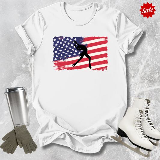 American Flag Skater Kids T-Shirt