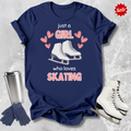 Just a Girl Who Loves Skating Kids T-Shirt