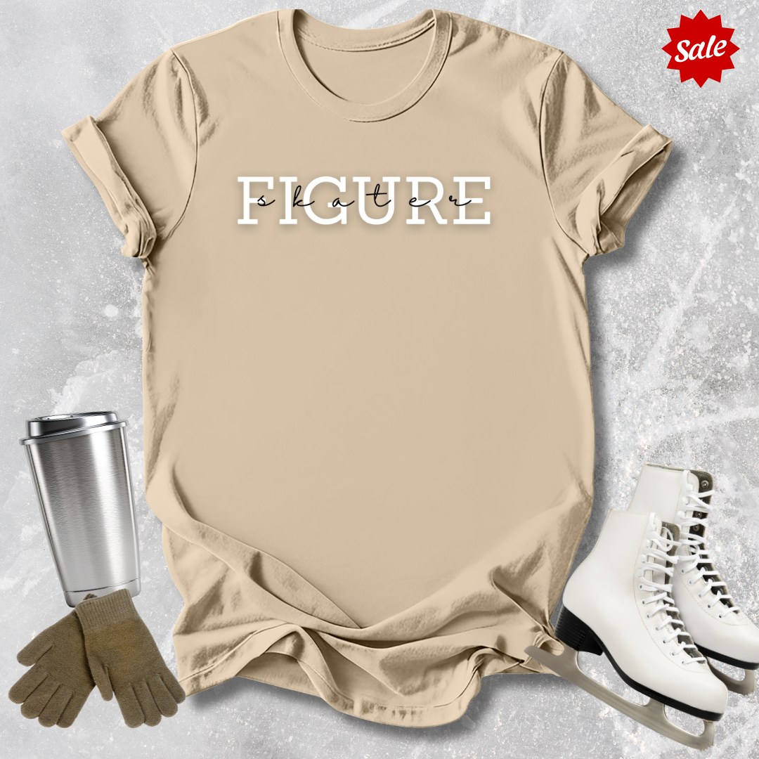 Figure Skater Script T-Shirt