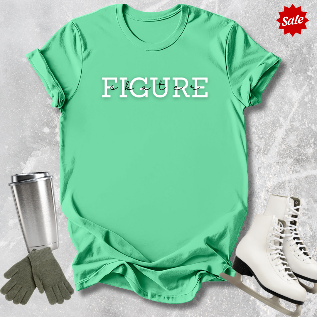 Figure Skater Script T-Shirt
