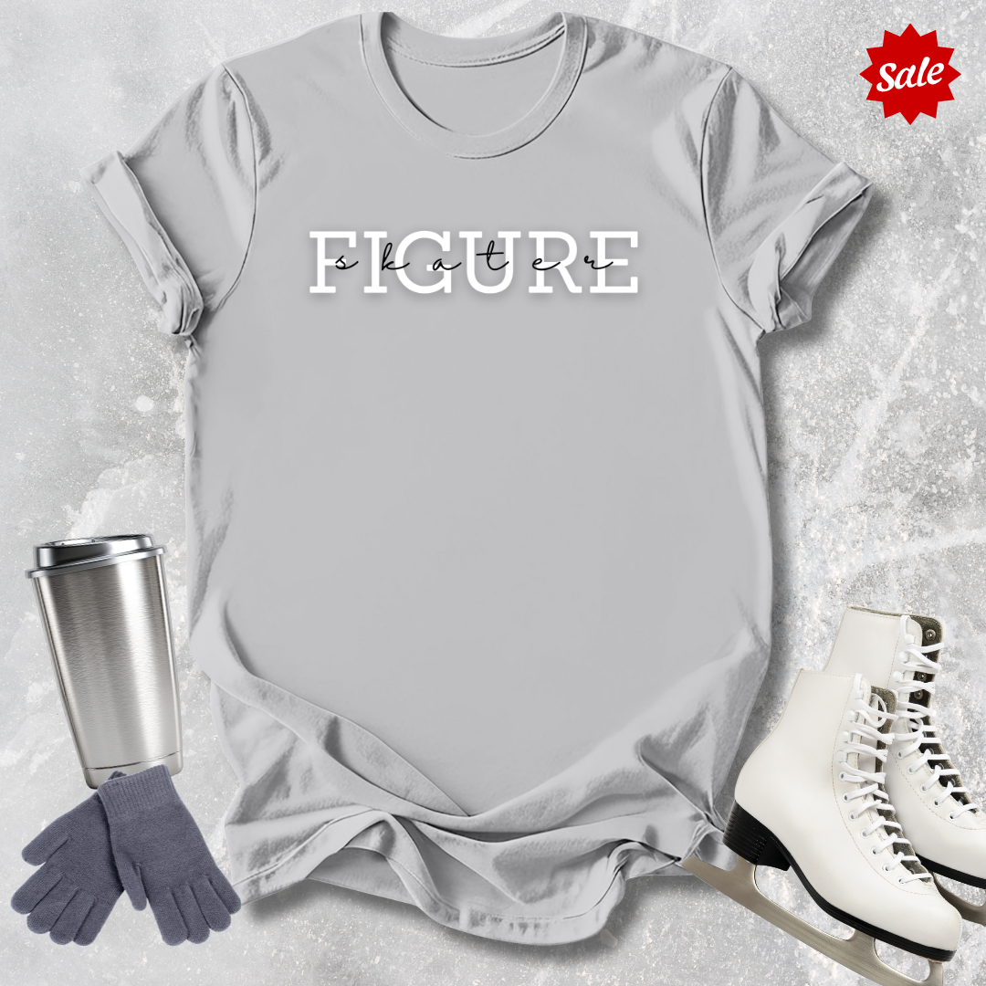Figure Skater Script Kids T‑Shirt