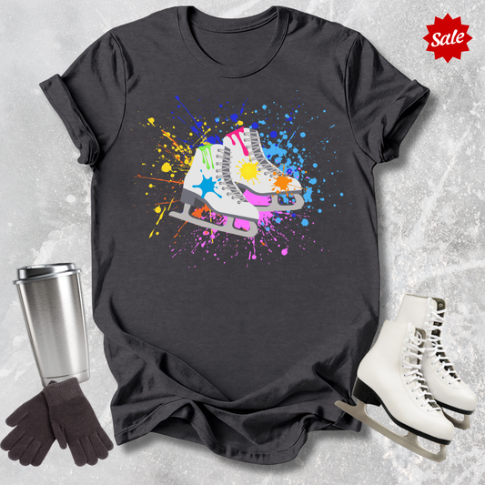 Paint Splatter Skates Kids T-Shirt