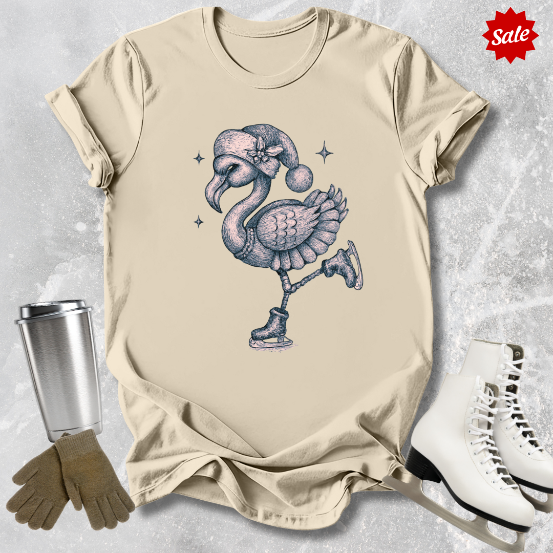 Skating Flamingo T-Shirt