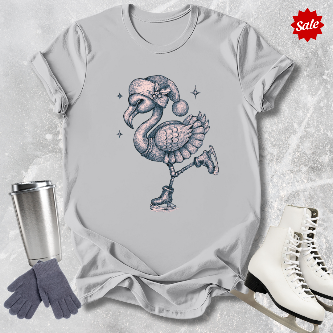 Skating Flamingo T-Shirt