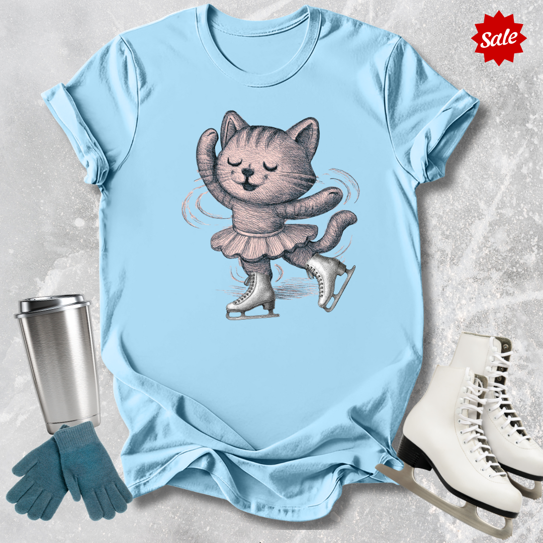 Skating Kitten Kids T-Shirt