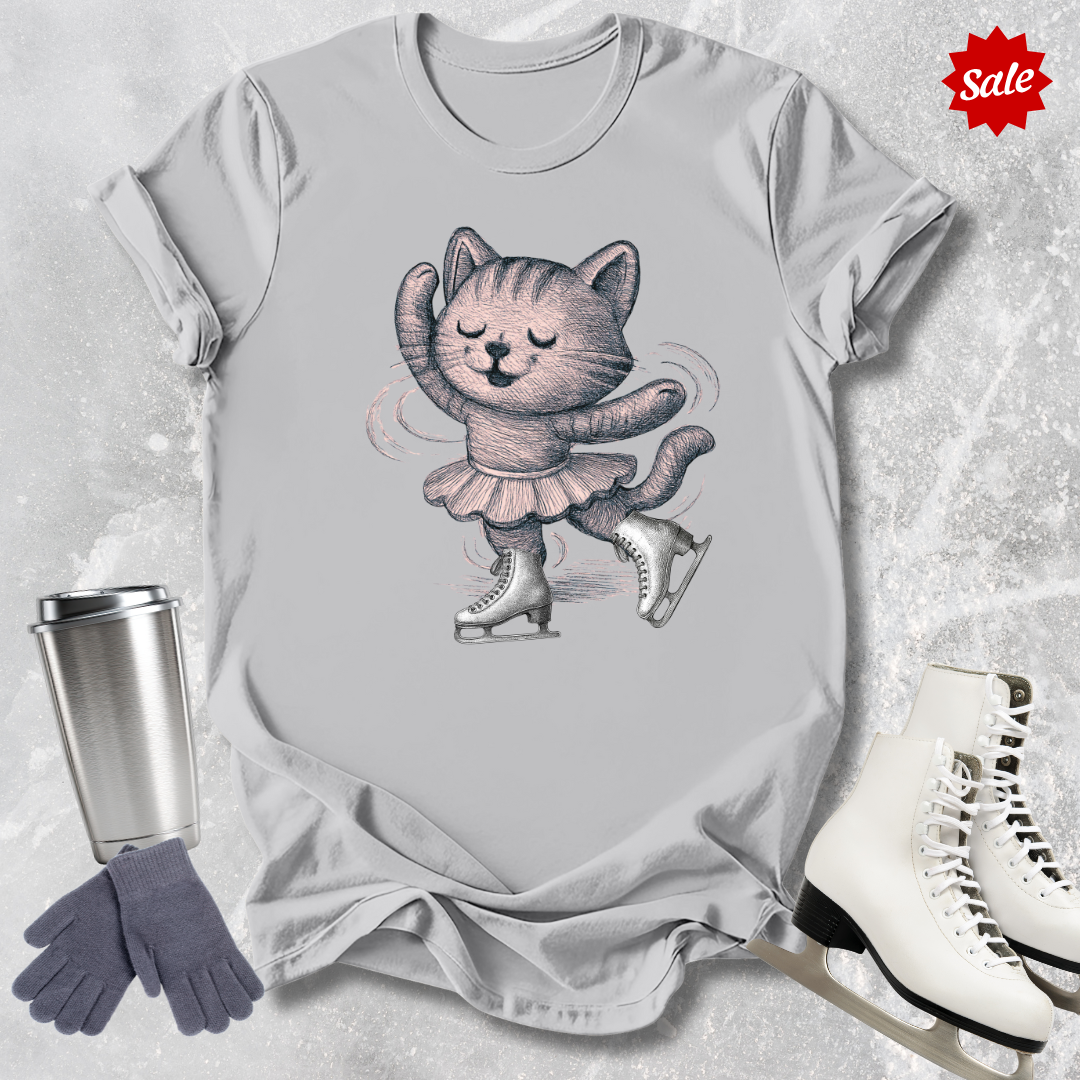 Skating Kitten Kids T-Shirt