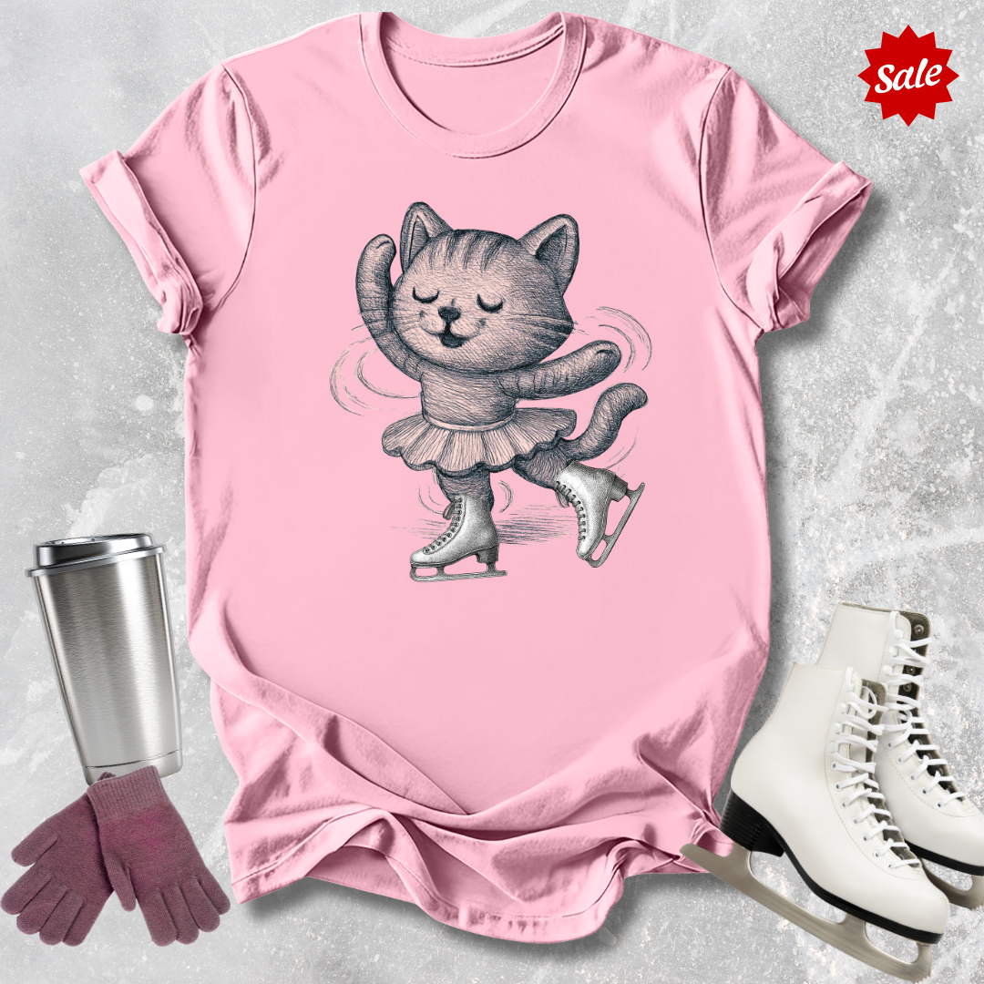Skating Kitten Kids T-Shirt