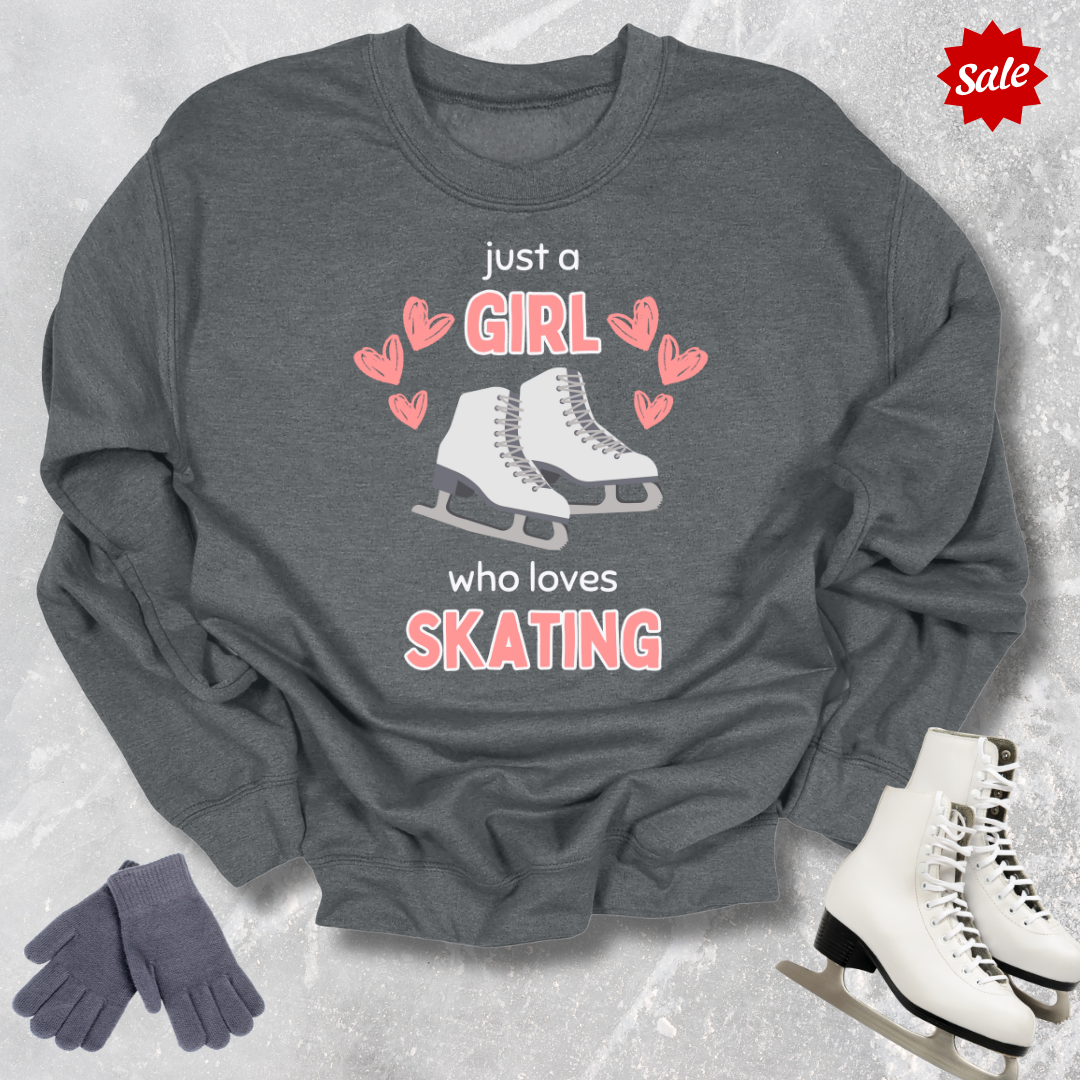 Just a Girl Who Loves Skating Sweatshirt
