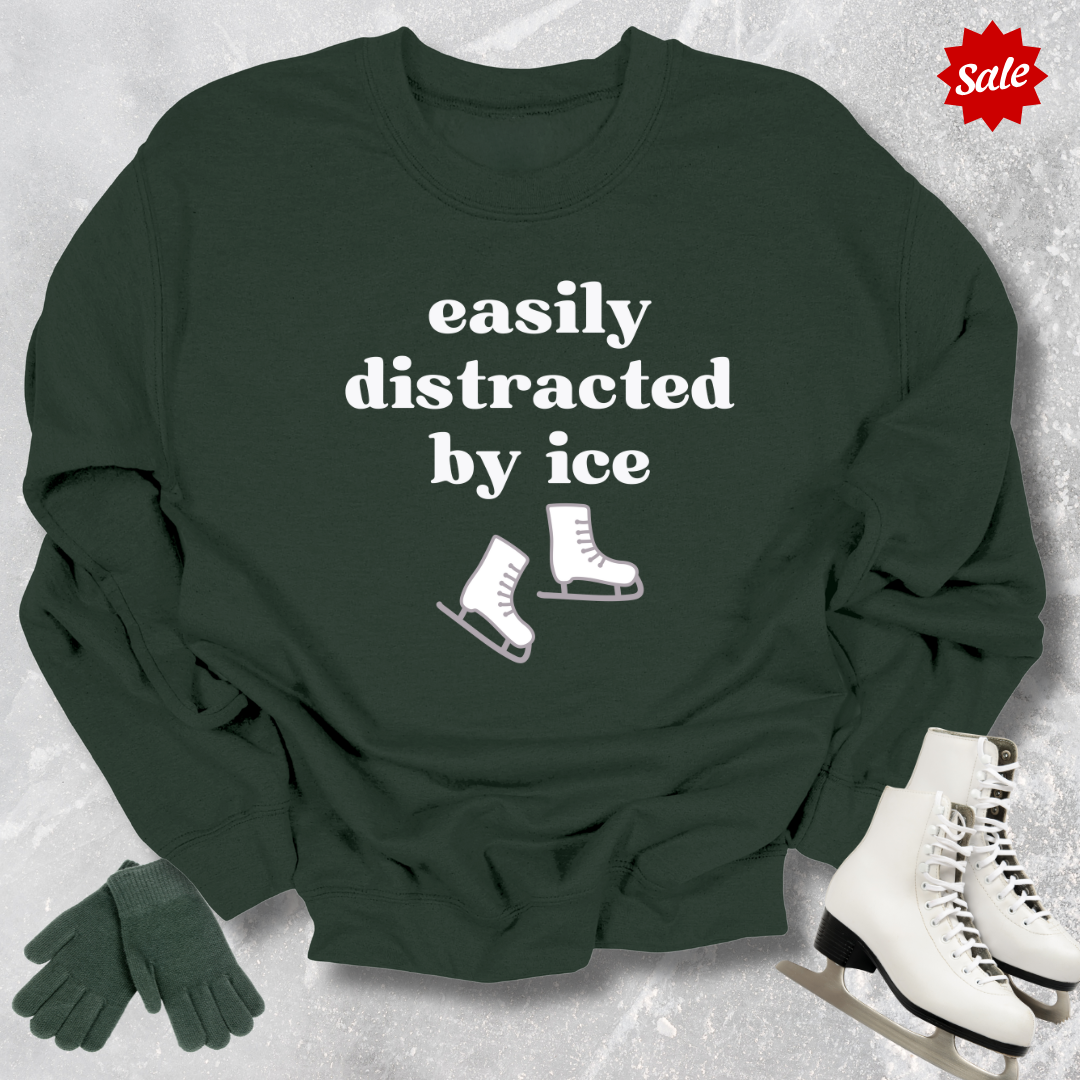 Easily Distracted by Ice Kids Sweatshirt