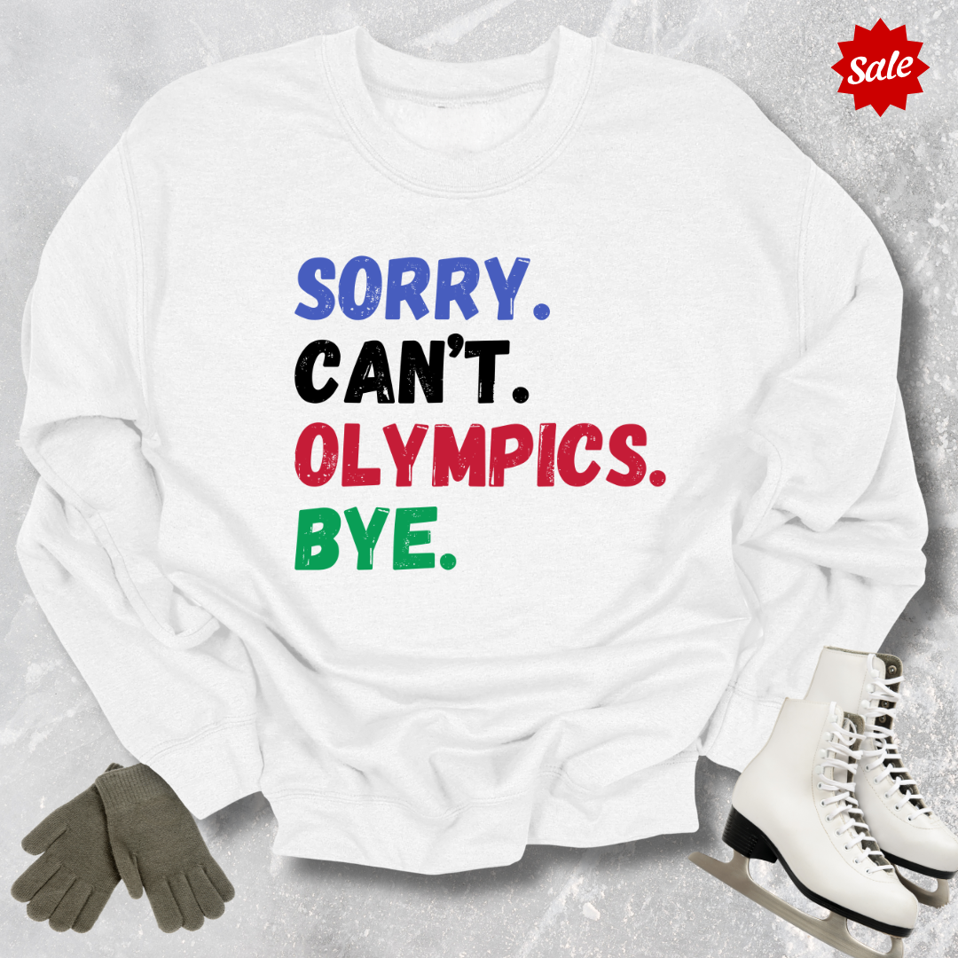 Sorry Can't Olympics Bye Kids Sweatshirt