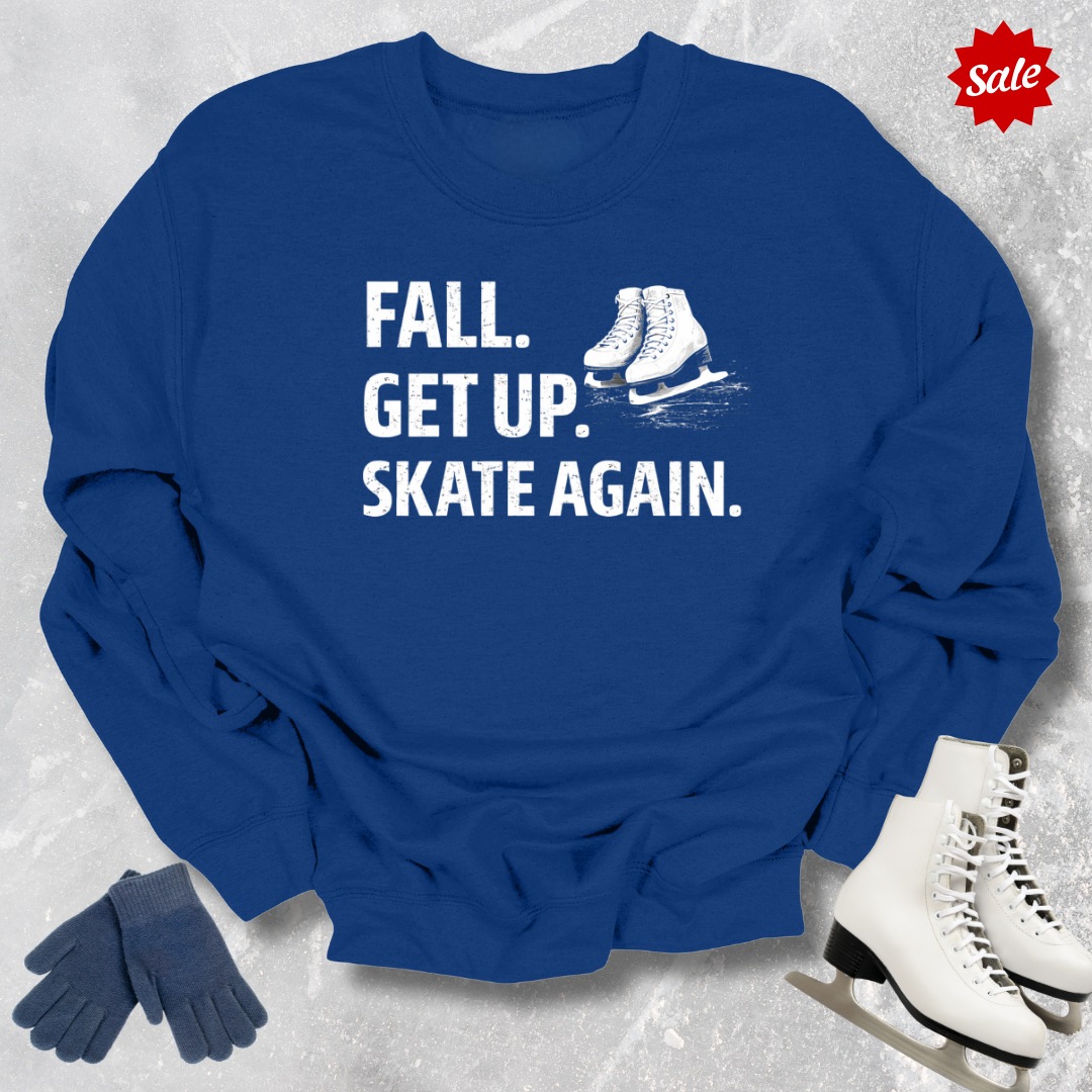 Fall Get Up Skate Again Kids Sweatshirt