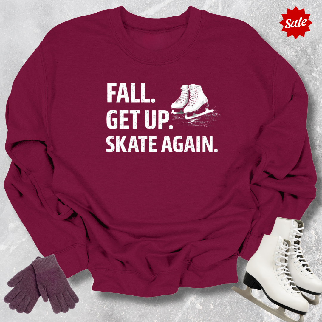 Fall Get Up Skate Again Kids Sweatshirt