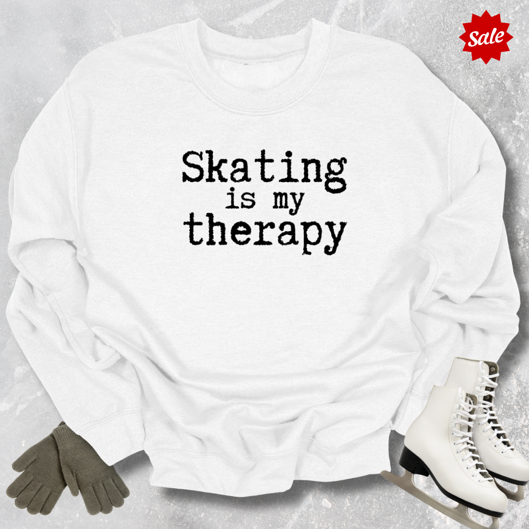 Skating Is My Therapy Kids Sweatshirt