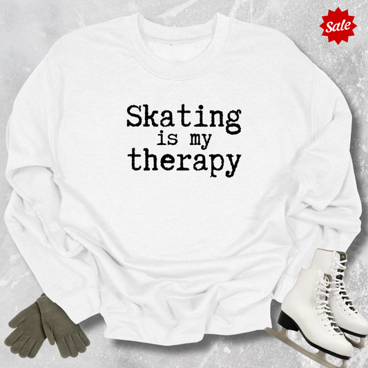 Skating Is My Therapy Kids Sweatshirt