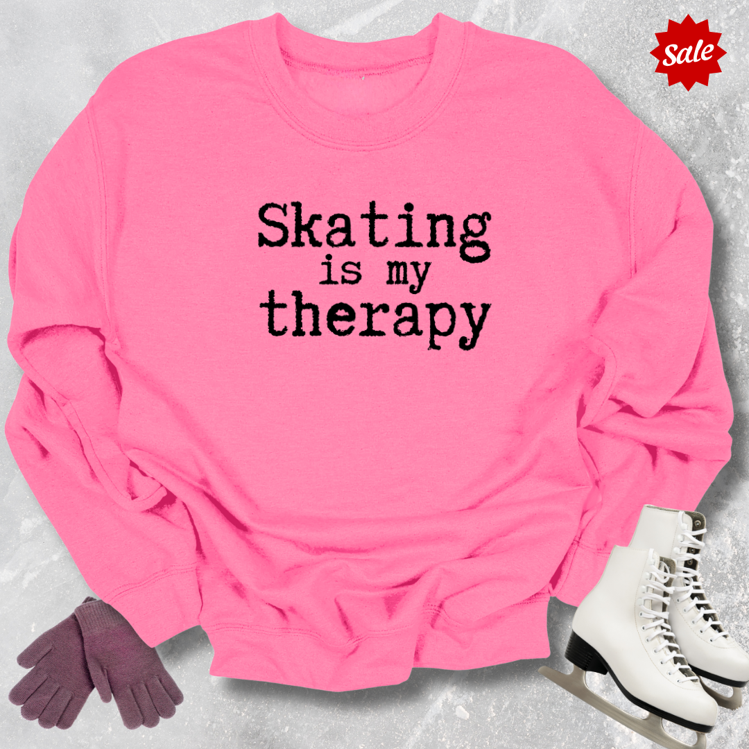 Skating Is My Therapy Kids Sweatshirt