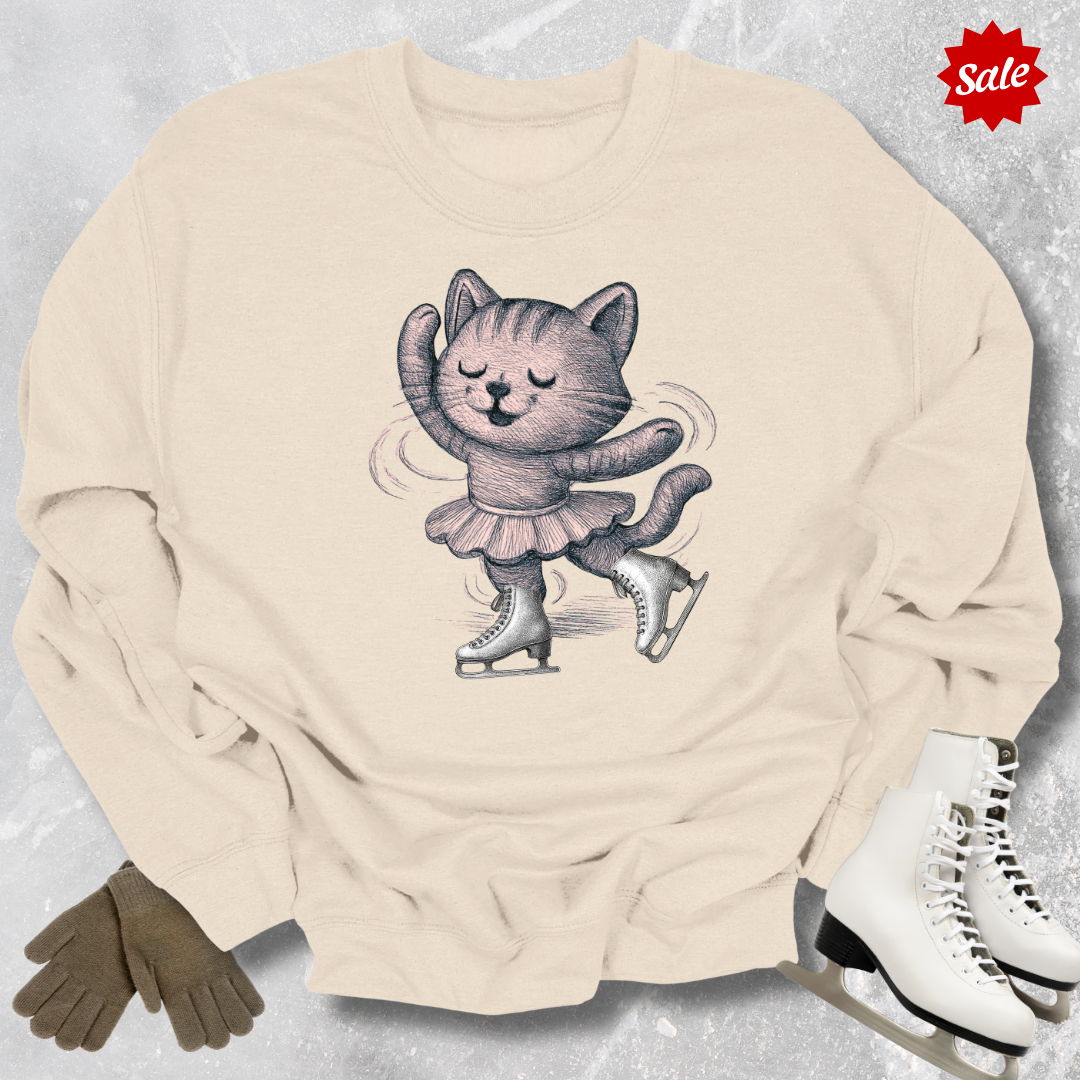 Skating Kitten Sweatshirt