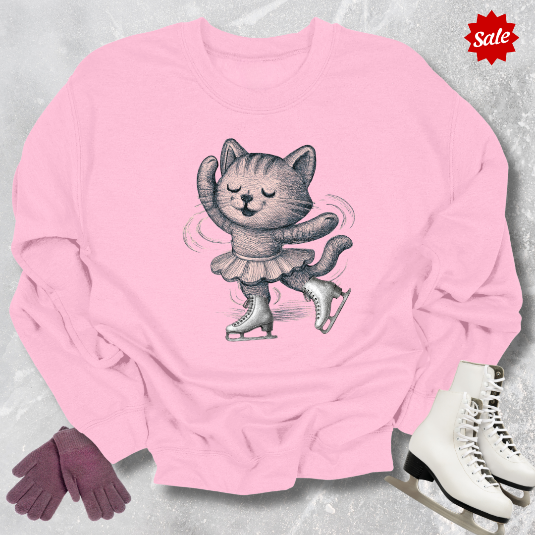 Skating Kitten Sweatshirt