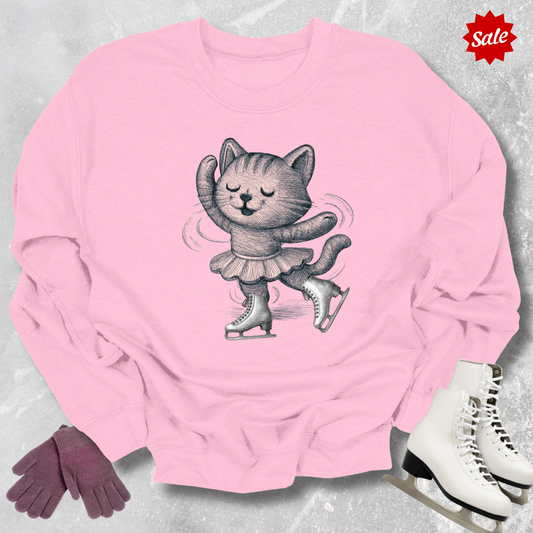Skating Kitten Sweatshirt