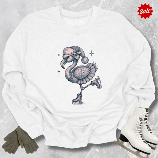 Skating Flamingo Kids Sweatshirt