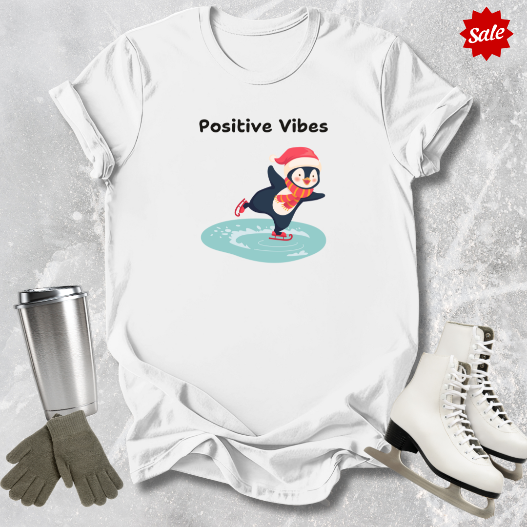 Positive Vibes Penguin Kids T-Shirt