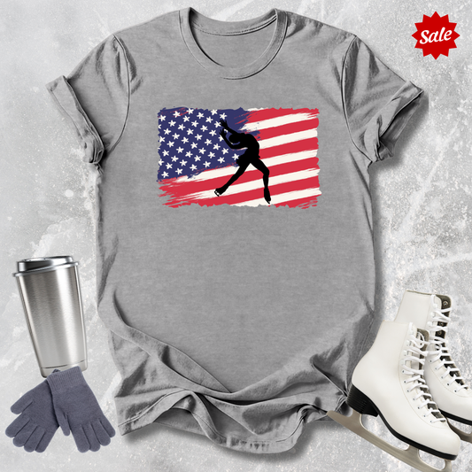 American Flag Skater Kids T-Shirt