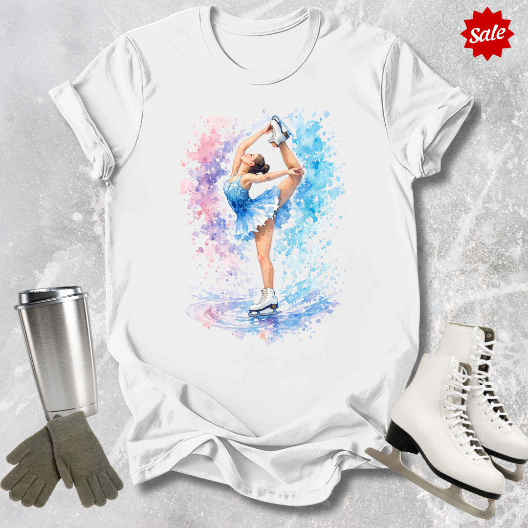 Watercolor Skater Kids T-Shirt