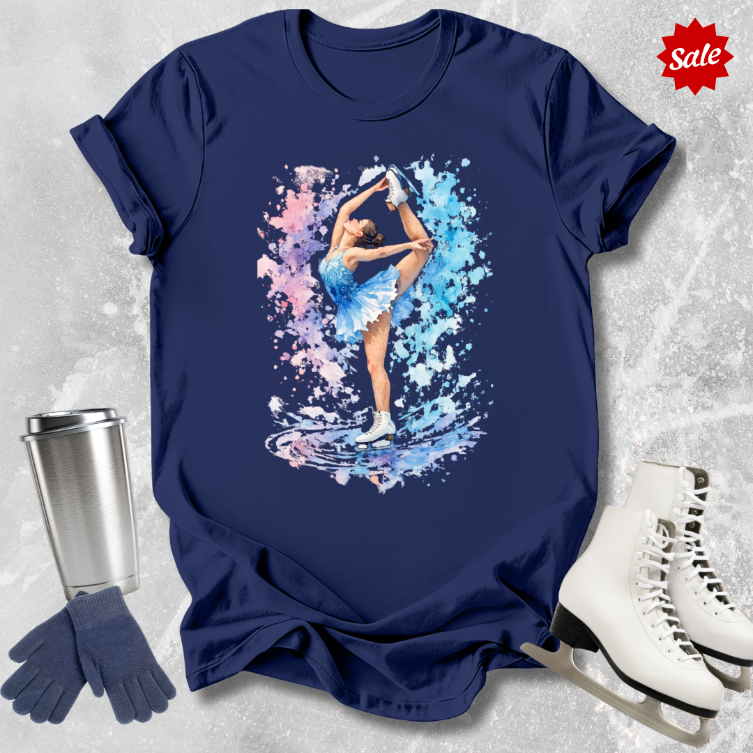 Watercolor Skater Kids T-Shirt