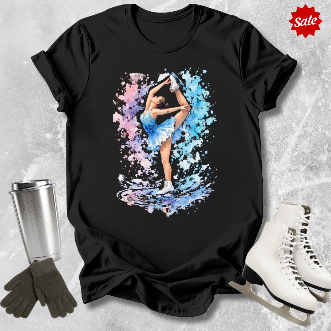 Watercolor Skater Kids T-Shirt