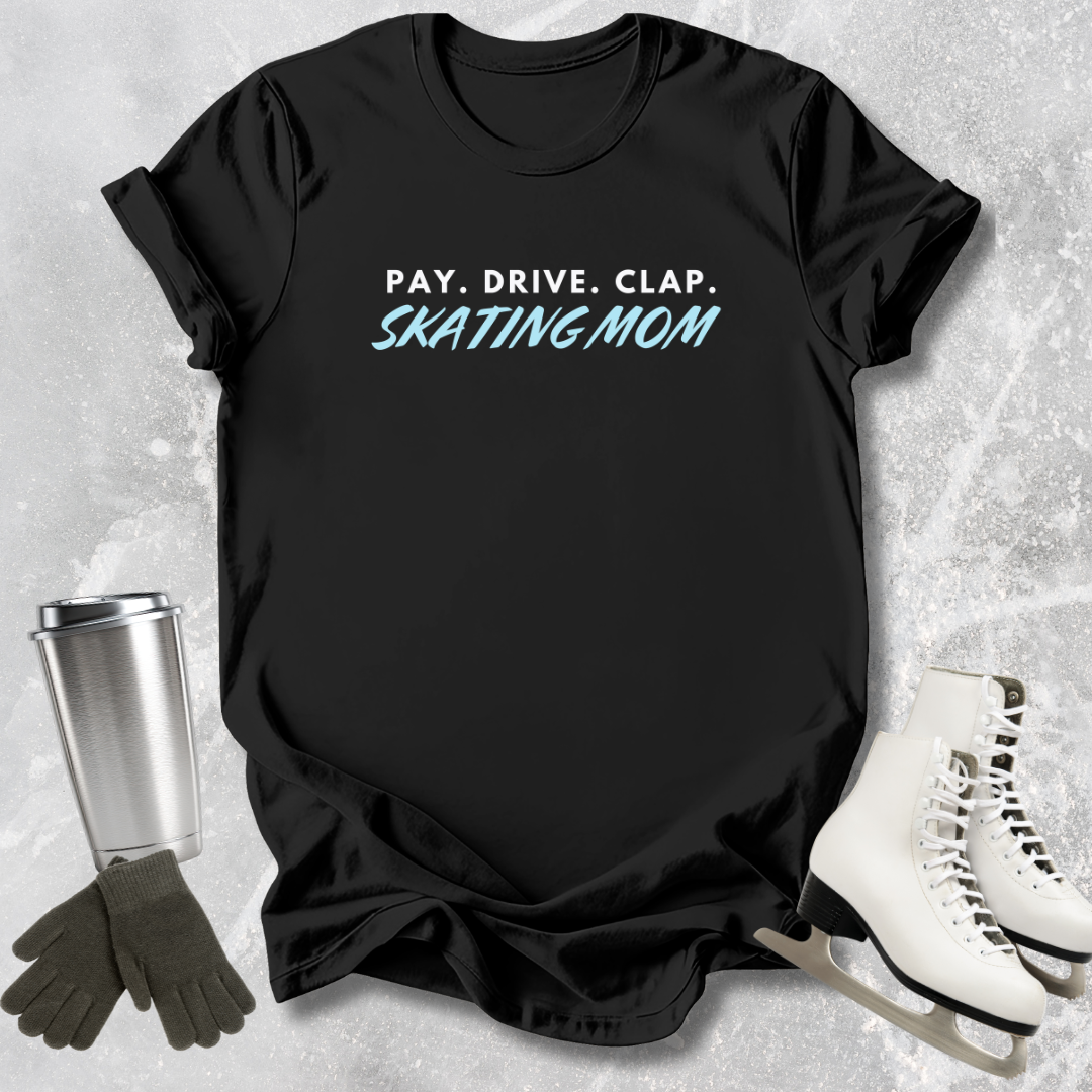 Black t-shirt with 'Pay. Drive.