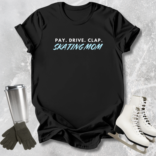Black t-shirt with 'Pay. Drive.