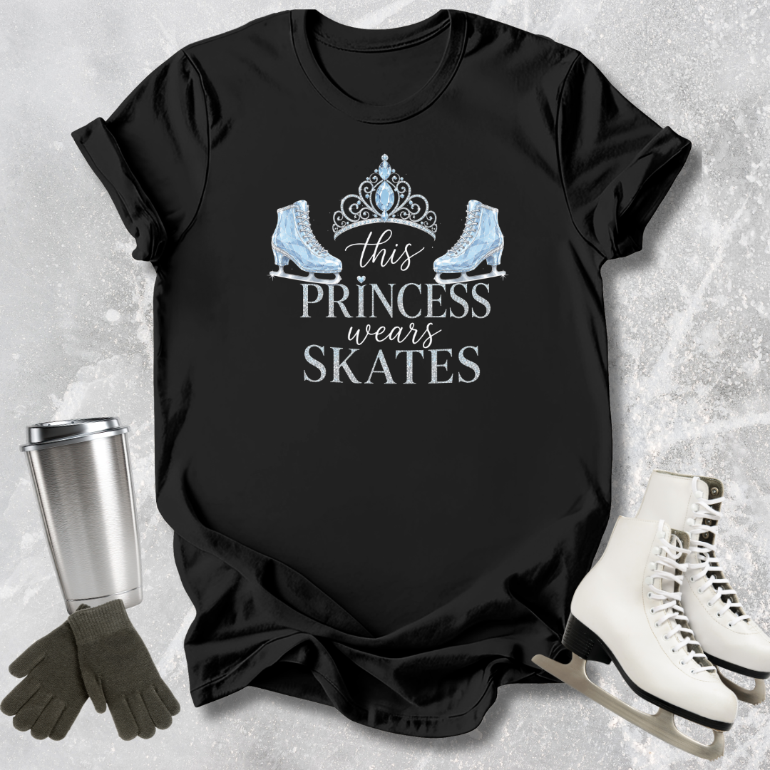 Princess Wears Skates Kids T-Shirt