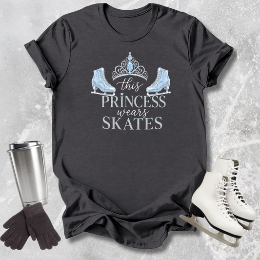 Princess Wears Skates Kids T-Shirt