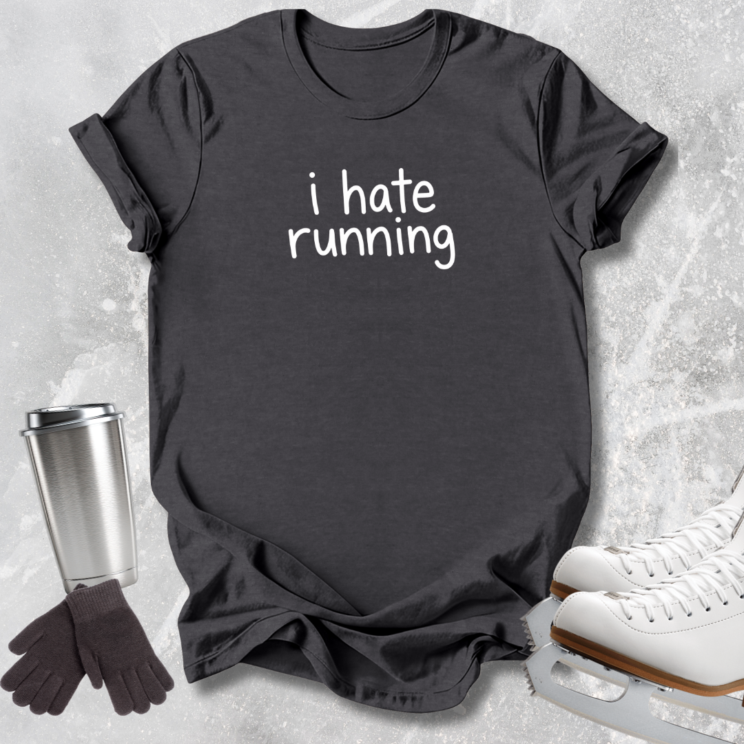I Hate Running Kids T‑Shirt