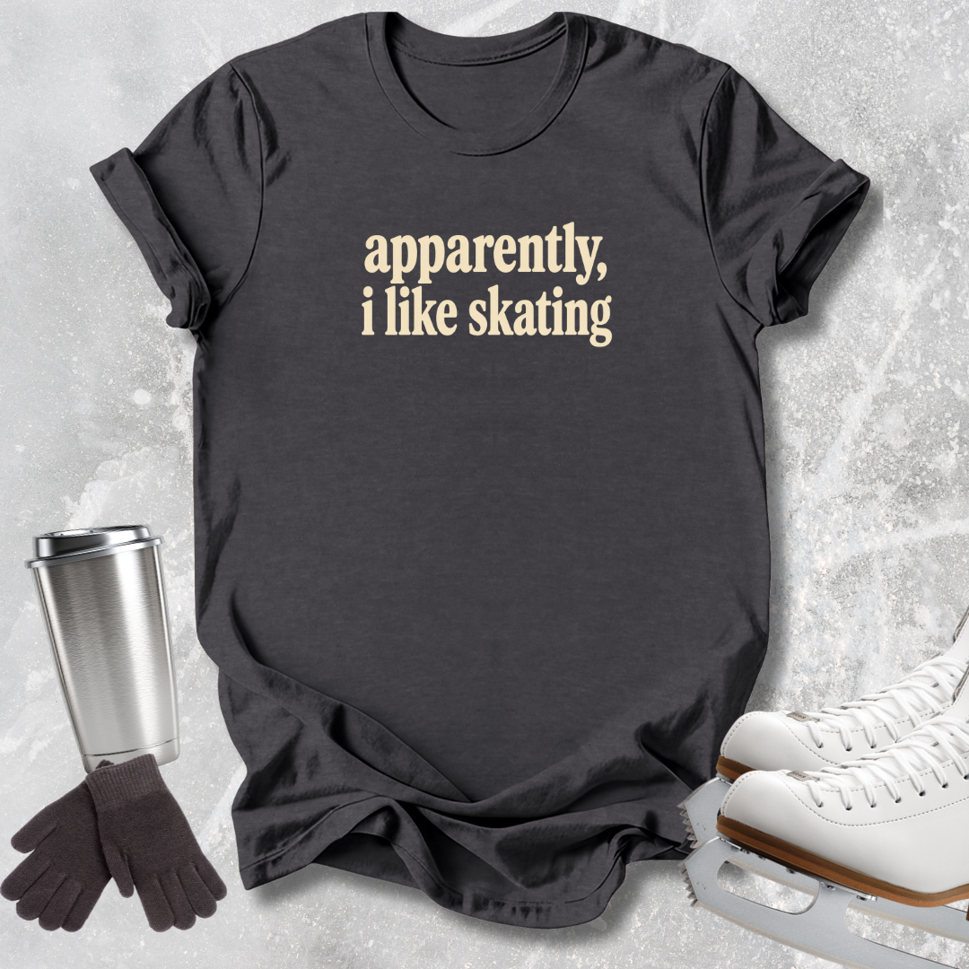 Apparently I Like Skating Kids T-shirt