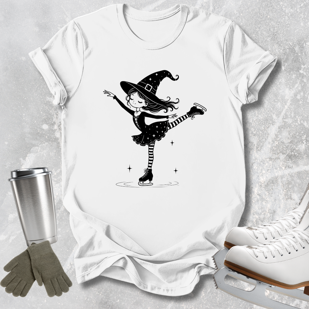 Cute Witch Skater Kids T-Shirt