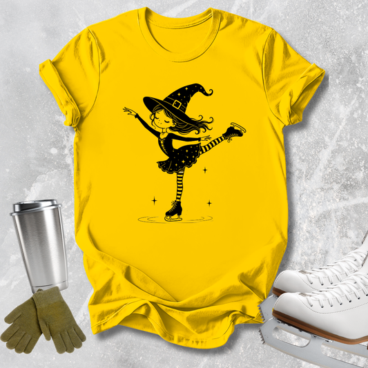 Cute Witch Skater Kids T-Shirt