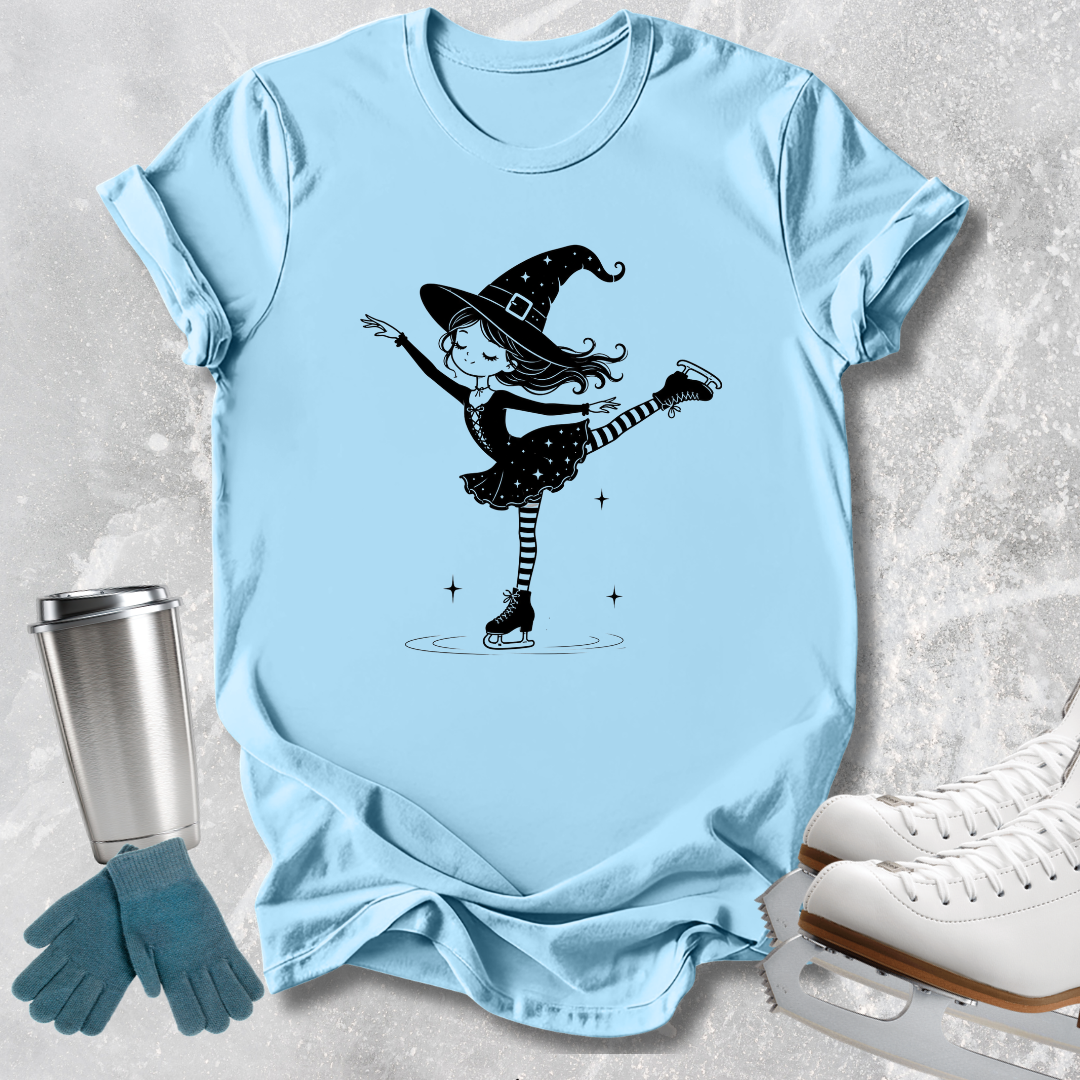 Cute Witch Skater Kids T-Shirt