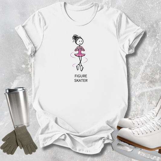 Figure Skater Sketch T-Shirt