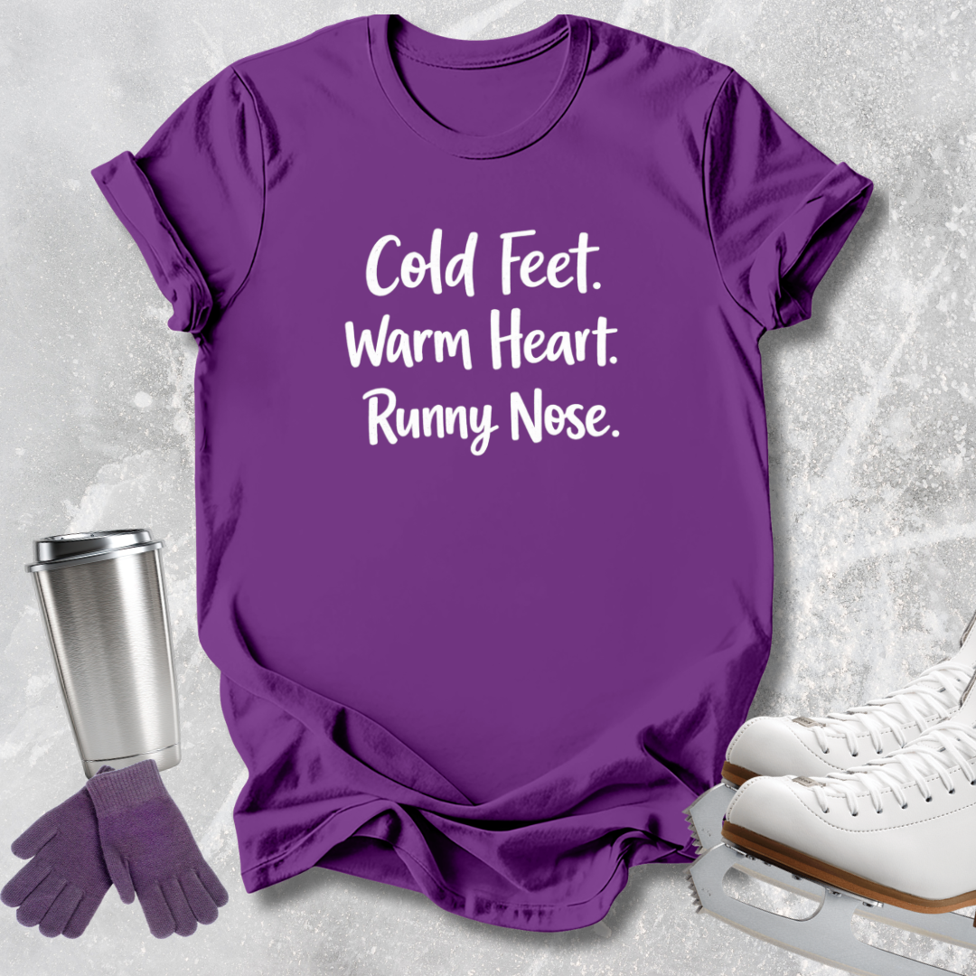 Cold Feet Warm Heart Kids T-Shirt