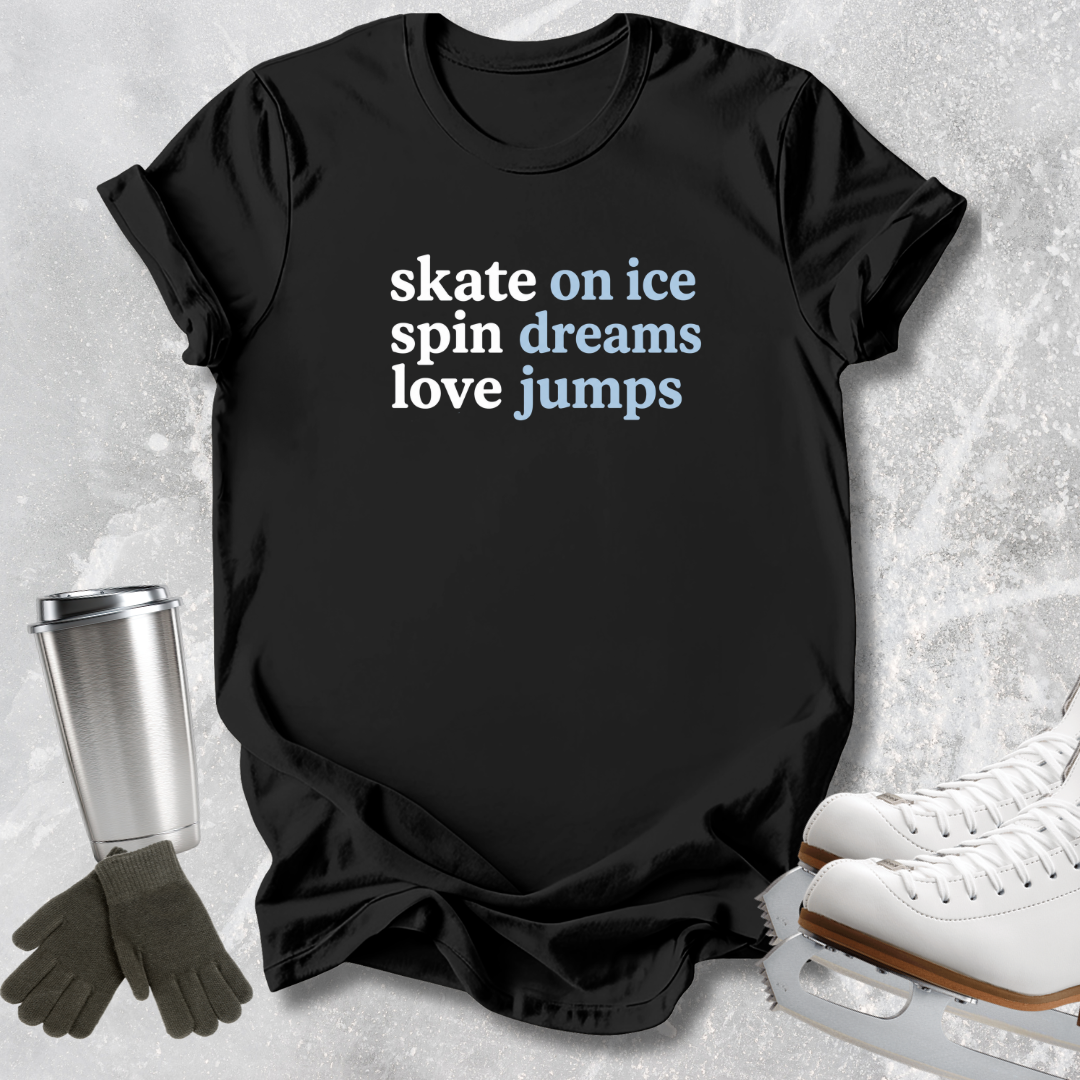 Skate Spin Love Kids T-Shirt